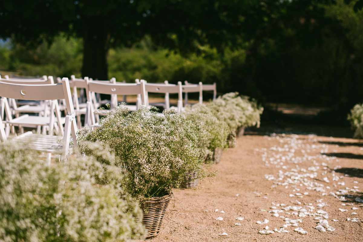 cesto paniculata ceremonia boda